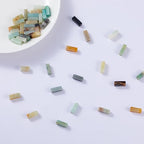 Natural Amazonite Rectangle Tube Beads 4x13mm 38cm/str Loose Semi Gemstone Stone Beads for Making Bracelets Necklace Earrings - color: Amazonite, size: 4x13mm Rectangle