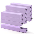 Lainrrew Jewelry Gift Box, Luxury 12-Pack Jewelry Gift Box Velvet-Lined, Compact Drawer Style for Earrings & Rings, Stylish Necklace Bracelet Organizer, 8.3x1.8x1.4 Inches (Purple) - color: Purple
