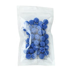 40pcs Round Acrylic Berry Beads, 12mm Large Chunky Bubblegum Beads Loose Spacer Ball Bead for Jewelry Making Earrings Necklaces Bracelets DIY Beading Crafts, Blue - color: Blue