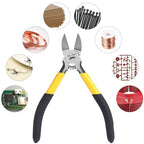Mr. Pen- 5" Wire Cutters Bulk, 5 Pack, Precision Cutting Pliers, Ultra Sharp Wire Snips Wire Clippers, Diagonal Cutting Pliers for Jewelry Making Crafting, Wire Cutters Set - color: Yellow, Spring-loaded, size: 5 inch, 5 Pack
