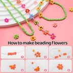 IOOLEEM Pink Seed Beads, 4000+ pcs 3mm Glass Beads for Jewelry Making & Bracelets Making - color: Pink, size: 3mm / 4000pcs