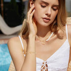 18K Gold Oval Toggle Clasps 14 Sets Heart Jewelry Clasps T-Bar Closure Clasp Fastener IQ End Clap for DIY Necklace Bracelet Earring Jewelry Making - color: 18K Gold-Heart/Flower/Round