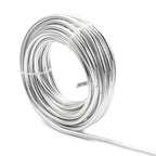 3 Gauge Silver Color Round Aluminum Wire 6mm Bendable Metal Craft Wire for Jewelry Making Craft Beading Wrapping