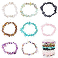 Elecrelive Glass Round Beaded Bracelet Set Clay Beaded Bracelets Stretch Bracelets - color: 8 Colors