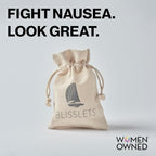 Blisslets Acupressure Relief Band - Wind & Waves Collection - Stylish Wellness Bracelets for Queasiness Relief | Travel, Pregnancy, Cruise (Indigo/Gray, Large - 6 3/4" - 7 1/2") - color: Indigo/Gray, size: Large - 6 3/4" - 7 1/2"