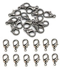 MSCFTFB 300 Pieces Mini Lobster Clasps Metal Lobster Claw Clips Fastener Hooks for Bracelet Necklace Choker Jewelry Making Findings DIY Keychain Bag Phone Dangle Charms (6x12mm,Gun Black) - color: Gun Black