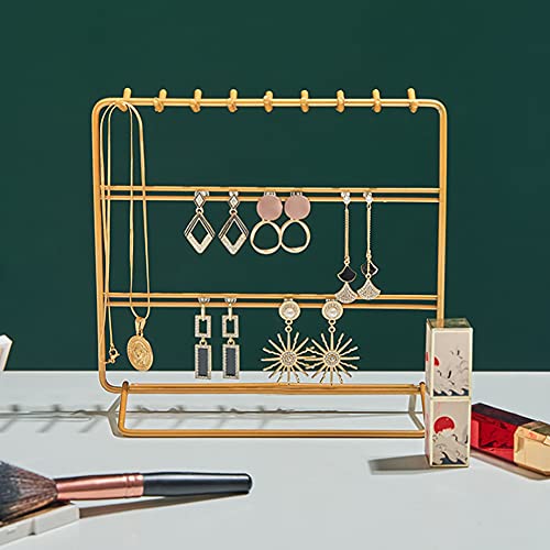 Jewelry Organizer, Jewelry Holder, Perfect Earrings, Necklaces and Bracelets Holder, Golden - color: Golden
