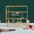 Jewelry Organizer, Jewelry Holder, Perfect Earrings, Necklaces and Bracelets Holder, Golden - color: Golden
