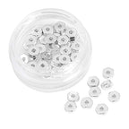 BEADIA Silver Plated Hexagon Spacer Beads 4x1.5mm 50pcs for Jewelry Making Findings Non Tarnish - color: Silver, size: 4x1.5mm Hexagon