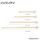 4-Piece Gold Extension Chain Sets for Women for Necklace, Bracelet, Coach Extension Chain, Layering Extension for Jewelry Making - color: gold B