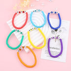 Rainbow Heishi Surfer Bracelets Set for Women Stackable Clay Beaded Bracelets Disc Stretch Preppy Bracelets Layering Colorful Friendship Bracelets Team Cheer Bulk Boho Summer Beach Jewelry Gift - style: BFF