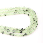 6mm Faceted Natural Prehnite Stone Beads Coin Disc Gemstone Spacer Beads for Jewelry Making DIY Bracelet Necklace - color: Prehnite
