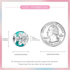 925 sterling silver Bead Charm for Pandora bracelets and Necklaces - Cute Heart Animal Ocean Pendant Bead Charms with Cubic Zirconia Mother's Day Jewelry Making DIY Gifts for Women Wife/Girlfriend - color: Healing Light Flower Glass Bead
