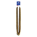 Party Beads - Small Round - size: 12-Pack, style: Black & Gold (12-Pack)