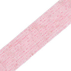 BEADIA Natural Rose Quartz Short Cylinder Beads 2x3mm 155pcs Tube Loose Semi Gemstone Beads for Jewelry Making Design - color: Rose Quartz