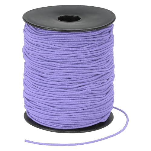 PATIKIL Stretchy String for Bracelets 109 Yards / 100m, 1.5mm Elastic Cord for Jewelry Making, Necklaces, Beading and Crafts DIY, Purple - color: Purple