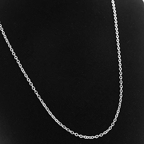 Minelife 30 Pcs Stainless Steel Necklace Chain Bulk, Jewelry Making Chains Necklace Silver Plated Chains Link Cable Chain Necklace for Jewelry Making (18Inch, 2mm) - color: Silver