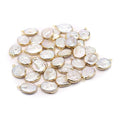 5 Pcs Natural Pearl Pendants Irregular Freshwater Pearl Pendant Charms for Jewelry Making Necklace Bracelet DIY Gift - color: oval