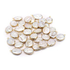 5 Pcs Natural Pearl Pendants Irregular Freshwater Pearl Pendant Charms for Jewelry Making Necklace Bracelet DIY Gift - color: oval