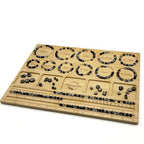 Petoysoso Bead Boards for Jewelry Making, Thicken Bamboo Beading Board for Jewelry Bracelet Making, Bracelet Bead Board, Bracelet Bead Board for Bracelet, Jewelry Making Supplies 15.3x 11.2x0.5 Inches - size: Bracelet-l