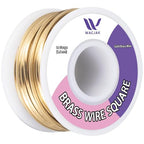Square Brass Wire 14ga, 30ft – Yellow Gold Brass for Jewelry & Crafting - color: 14 Gauge(1.6x1.6mm)