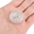 BEADIA Silver Plated Disk Spacer Beads 4x1.5mm 50pcs for Jewelry Making Findings Non Tarnish - color: Silver, size: 4x1.5mm Disk