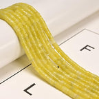 177 Pcs 2x4mm Natural Lemon Jade Stone Bead Heishi Disc DIY Beads for Bracelets Jewelry Making Crafts - color: Lemon Jade, size: 2x4mm