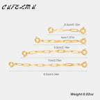 4 Pcs Gold Necklace Extender for Women Extender Chain for Bracelet Anklet Waist Jewelry - color: gold A