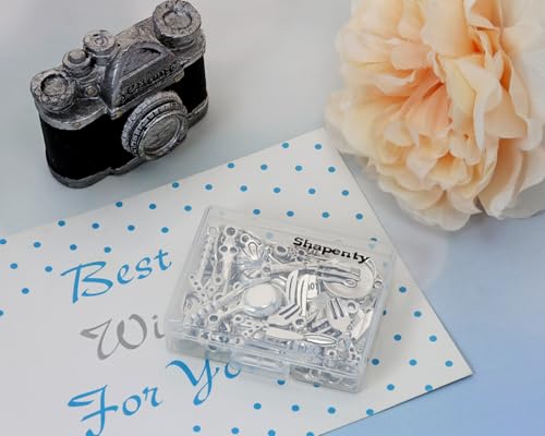 Shapenty 10 Styles Antique Silver Kitchen Tableware Fork Knife Pan Baking Cooking Charm Pendant Set for Earring Necklace Bracelet Keychain Jewelry Making Geocaching Fun Craft Supplies, 50PCS