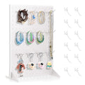 Acfunique Peg Board Display Stand for Vendors with 12 Hooks Metal Tabletop Pegboard Display Stand for Craft Shows 17" X 13" Retail Display Racks Peg Board Organizer Holder White - size: White 1 Display+12 Hook