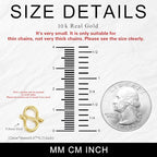10K Gold Clasp Double Lobster Clasp Necklace Extender Clasp Bracelet Extension Connector for DIY Necklace Bracelet Jewelry Making(Style 2) - size: style 2