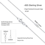 Jewlpire 925 Sterling Silver Chain Necklace Chain for Women 1.1mm Cable Chains Necklace Upgraded Spring-Ring Clasp - Thin & Sturdy Women's Chains Necklaces 14 16 18 20 22 24 Inch - color: 925 Sterling Silver, size: 18 Inch