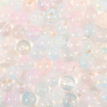 120Pcs Glass Round Beads 10mm Transparent Ink Wash Dye Sprinkled Gold Scattered Beads Handmade DIY Bead Material Bracelet Accessories - color: Transparent