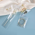 GSXRB Thicken PVC Anti Tarnish Jewelry Bags,Jewelry Bags Clear Plastic.Rectangular Jewelry Pouch for Necklace (2.36 * 9IN) - size: 2.36 * 9IN