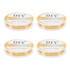 4 Rolls 21 Gauge 14K Gold Plated Copper Wires, 0.7mm Metal Jewelry Beading Copper Craft Wire, Golden Tarnish Resistant Copper Beading String Wire for DIY Crafts Jewelry Making Supplies - color: Golden, size: 0.7 mm / 21 Gauge