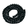 10 Strands Briolette Faceted Rondelle Glass Beads 4x3mm Tiny Opaque Glass Loose Beads 1230pcs for Bracelets Jewelry Making - color: Dark Green, size: 4x3mm