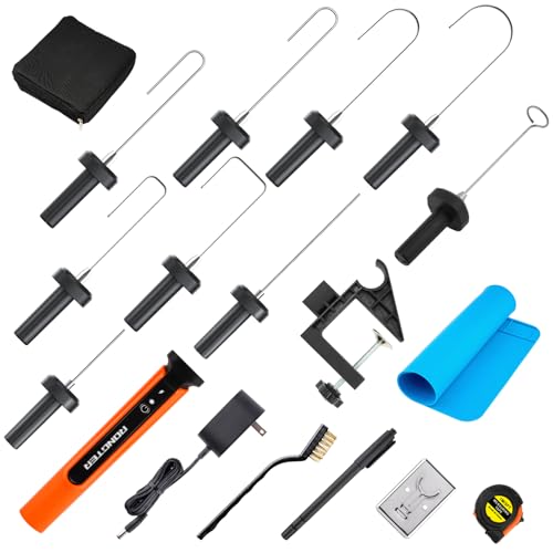 Hot Wire Foam Cutter Pen Set, 9-in-1 Electric Cutter, Cuts Up to 3.75 Inches Thick, Ideal for Crafts and Model Making (9 in 1 orange) - style: 9 in 1 orange