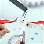 5 Inches Flat Nose Pliers for Jewelry Making Smooth Jaw Pliers, 1mm Ultra Thin Duckbill Pliers Precision Jewelry Pliers Mini Jewelry Making Tool for Wire Bending Straightening Ring Opening