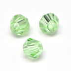 Perlin Preciosa Bohemian 3mm Crystal Glass Beads 100 pcs Czech Bicone Colorful Mix Beads for DIY Jewelry Making Double Cone Bead Bracelet Earring Necklace Crafting (Light Green) - color: Light Green