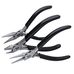The Beadsmith Precision Series Pliers Set – 3-Piece Kit: Chain Nose, Round Nose and Flush Cutter with Tungsten Carbide Blades – Make Bracelets, Necklaces & Earrings – Tools for Jewelry Making - style: Precision Set