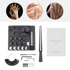 FLYHERO Portable Ring Bender Tool, Jewelry Ring Bending Machine Multi-Functional Rings Bending Maker Kit Jewelry Making Repair Tools for DIY Rings Metals (Black) - color: Black
