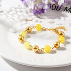 PH PandaHall 720pcs 8mm Yellow Glass Beads 24 Color Bracelet Beads Crystal Bead Baking Painted Glass Loose Bead for Fall Friendship Bracelet Earring Jewelry Making Christmas Tree Ornament - color: Yellow