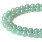 LAIDANLA Green Aventurine 8mm Natural Stone Beads Round Loose Gemstone for DIY Bracelet Necklace Earrings Jewelry Making Polishing Genuine Real Stone Beading 96PCS 2 Strand 32" - color: H-Green Aventurine, size: 8mm