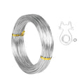 18 Gauge Aluminum Craft Wire, 165 Feet 1mm Bendable Metal Wire for Jewelry Making, Sculpting, Floral Making, Wreath Making, Crafting, Wire Wrapping, Christmas Ornaments (Silver) - color: Silver