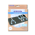 Beadalon Designer Series Nylon Jaw Pliers Kit, Pacific Blue Vinyl-Free Grips, Stainless Steel, Flat Nose, Round Nose, Flat/Round, Tool Size 5.25 in, 3 pc with Zip Pouch - color: Pacific Blue, style: Took Kit