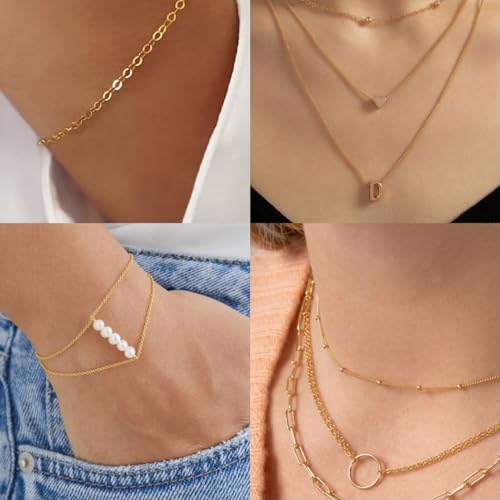 Crisjanggo 32.8 Feet 14K Gold Plated Brass Chains for Jewelry Making Men Women DIY Craft Necklace Bracelet Chains Roll Bulk with Lobster Clasps and Jump Rings - color: Rolo Gold