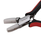The Beadsmith Flat Nylon Jaw Pliers – Fine Tips – 5 inches (127mm) – Ergonomic Handle with Double Leaf Springs – Jewelry Making Tool for Creating Bracelets, Earrings and Necklaces - size: Flat Nylon Jaw - 5"