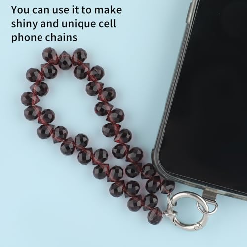 100pcs Burgundy Faceted Crystal Glass Beads 8x10mm, Shiny Teardrop Glass Beads for Jewelry Making, Crystal Beads for Bracelet Necklace Earring DIY Craft - color: Burgundy