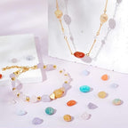 HAAMIIQII Natural Clear Quartz White Crystal Pebble Stone 5-8mm Small Irregular Freeform Tumbled Loose Gemstone Beads for Jewelry Making Strand 15 Inch (45-50pcs) - color: Clear Crystal Quartz