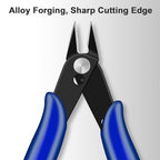 Flush Cutters, 2 PCS Micro Wire Cutters for Craft, Jewlery Making, Electronics, Plastic Models, Zip Tie Sprue Cutter
